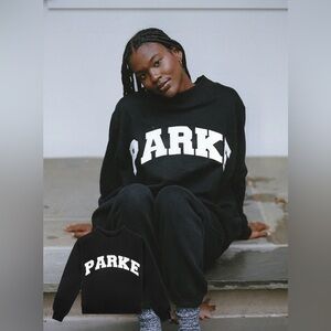 Parke Black Varsity Mockneck Fleece L/XL